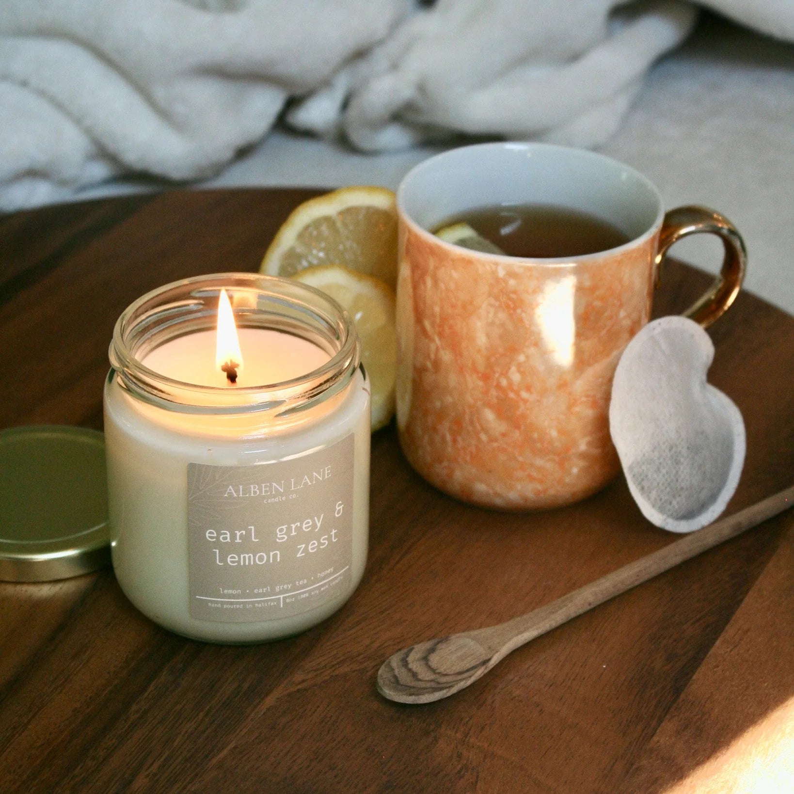 Alben Lane Candle Co. Jar Candle - Earl Grey & Lemon Zest