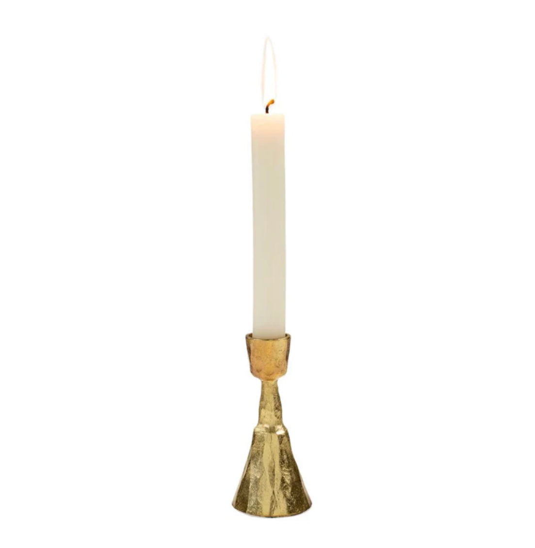 Zora Forged Candlestick - Gold Medium