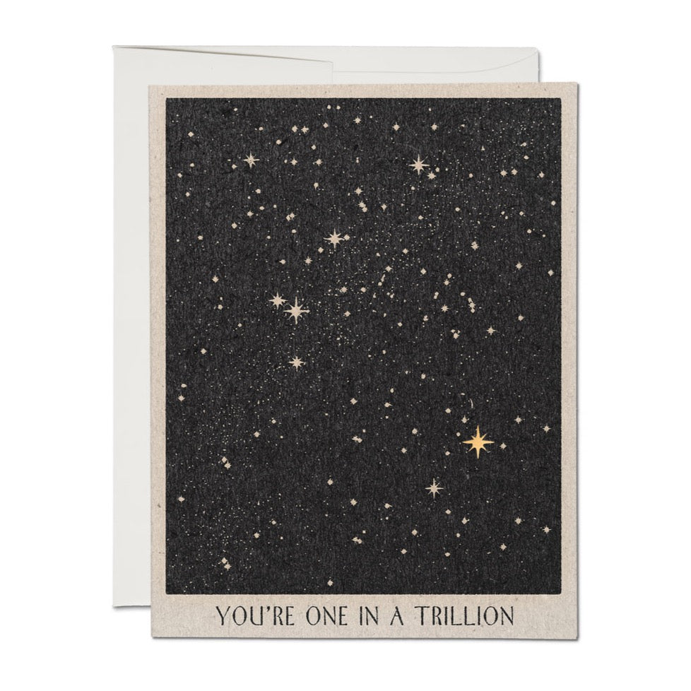 Red Cap Cards Greeting Card - One In A Trillion