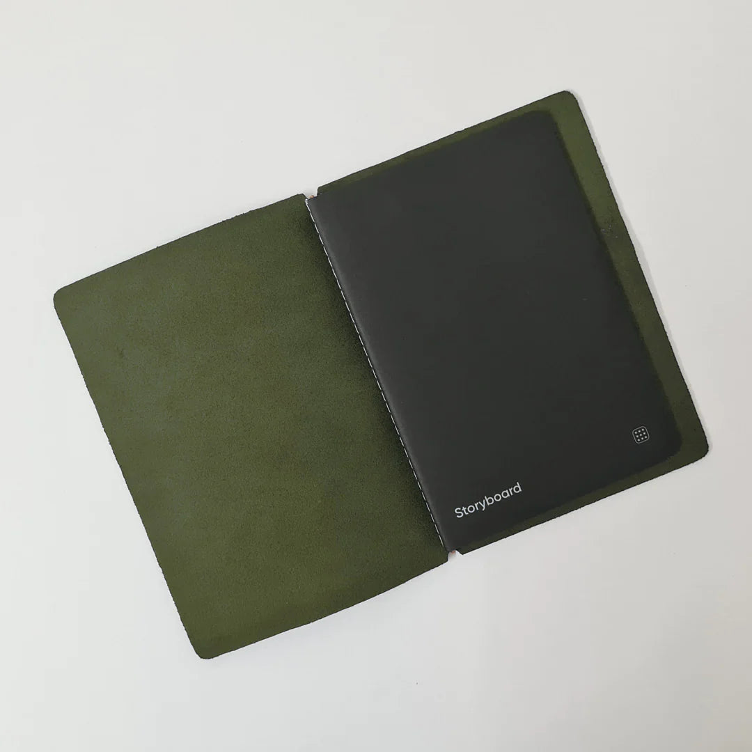 Endless Explorer Refillable Leather Notebook - Green