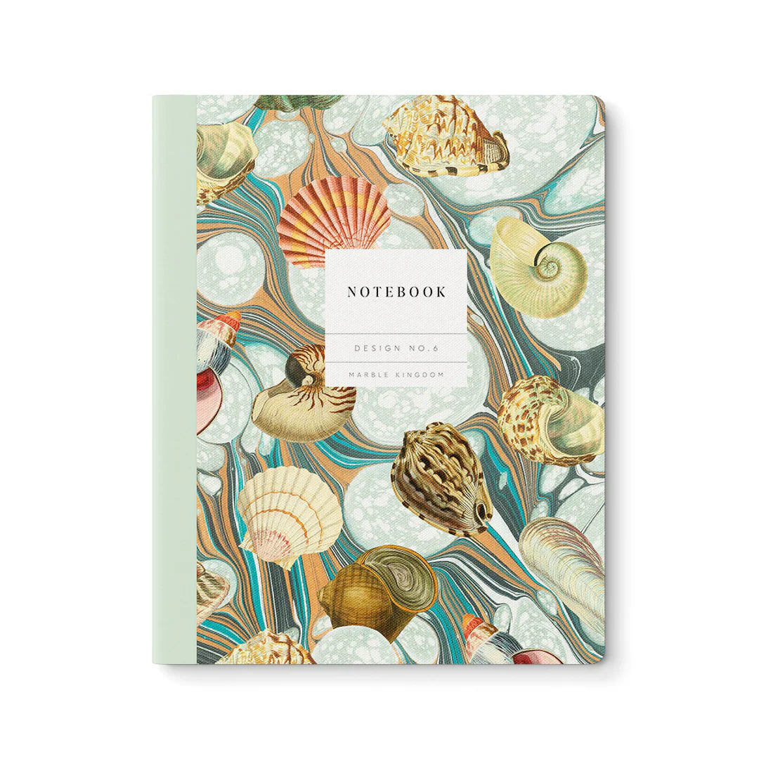 Exercise Notebook - Marble Shells – Duly Noted Stationery