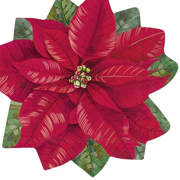 Luncheon Napins - Elegant Poinsettia