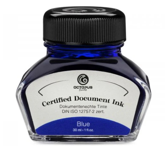 Octopus Fluids Document Ink - 30ml Blue