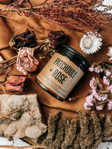 Lawrencetown Candle Co. Jar Candle - Patchouli + Rose