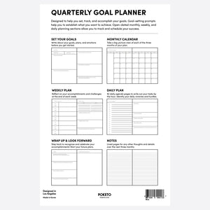 Quarterly Goal Planner - Red