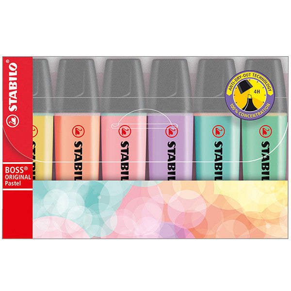 Stabilo Boss Pastel Highlighter Set of 6