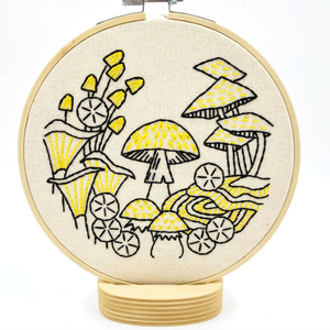 Hook, Line & Tinker Embroidery Kit - Mushrooms