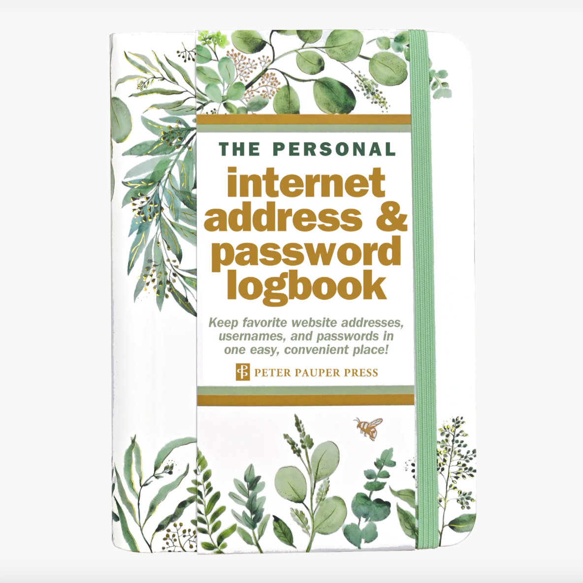 Internet Address & Password Logbook - Eucalyptus