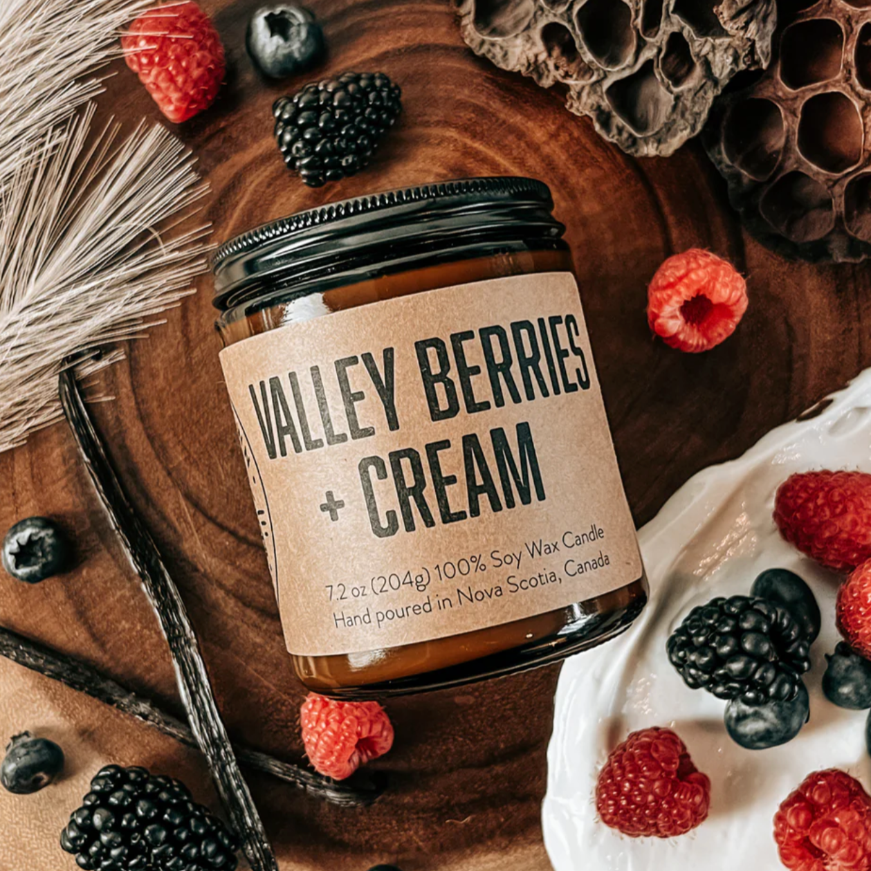 Lawrencetown Candle Co. Jar Candle - Valley Berries and Cream