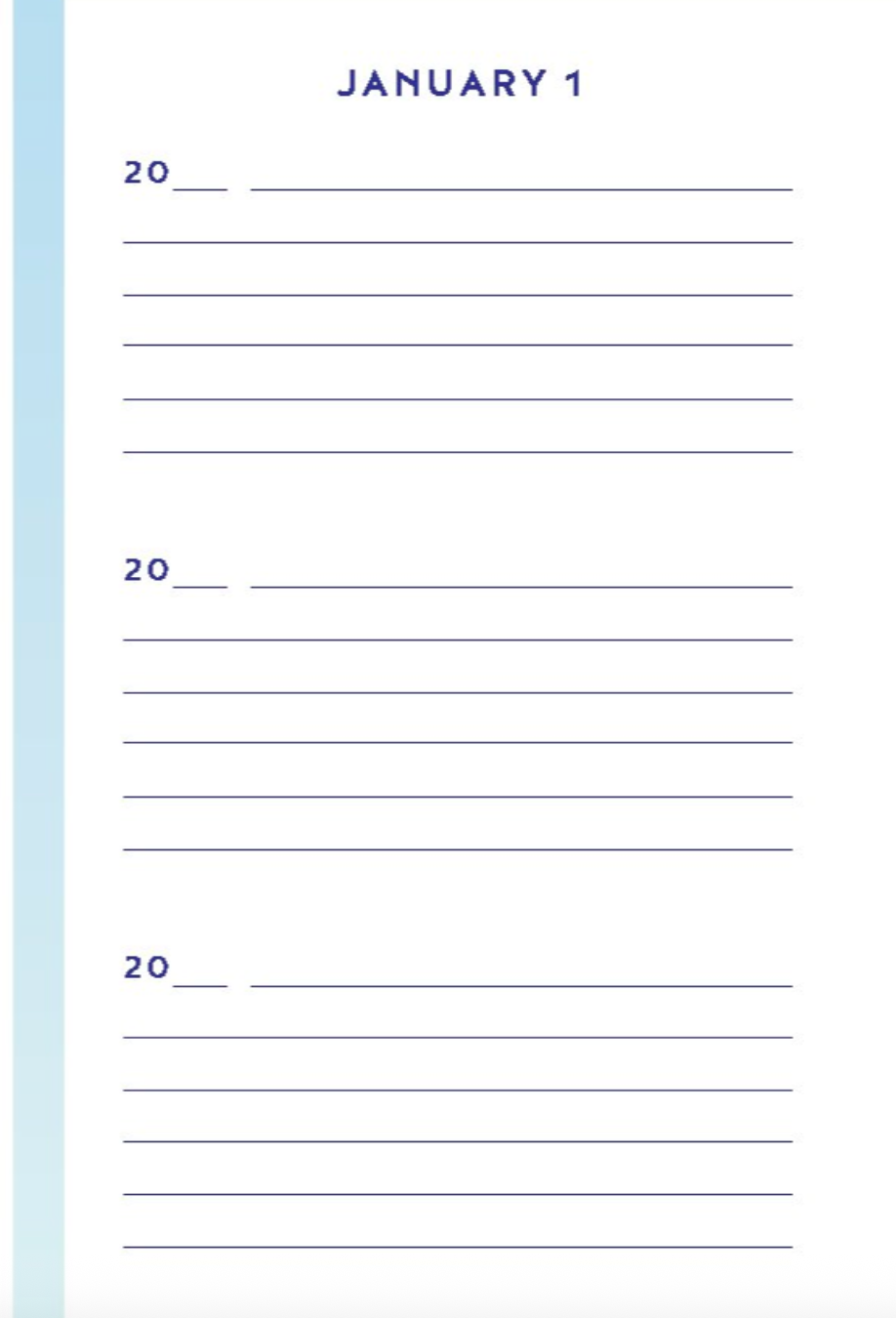 Journal - One Line A Day Gratitude