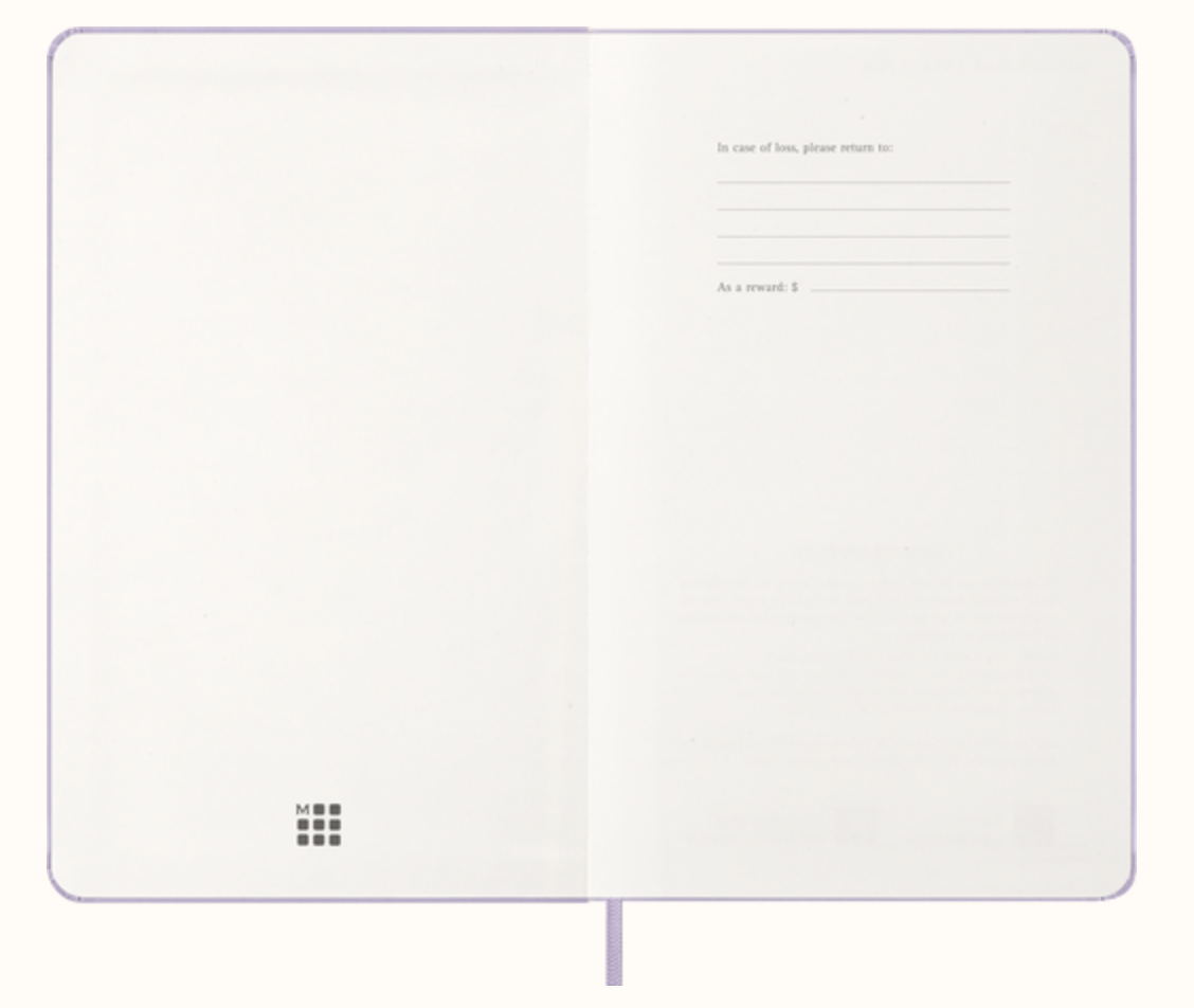 Moleskine 2026 Large Daily Planner - Lilac, Hard Cover