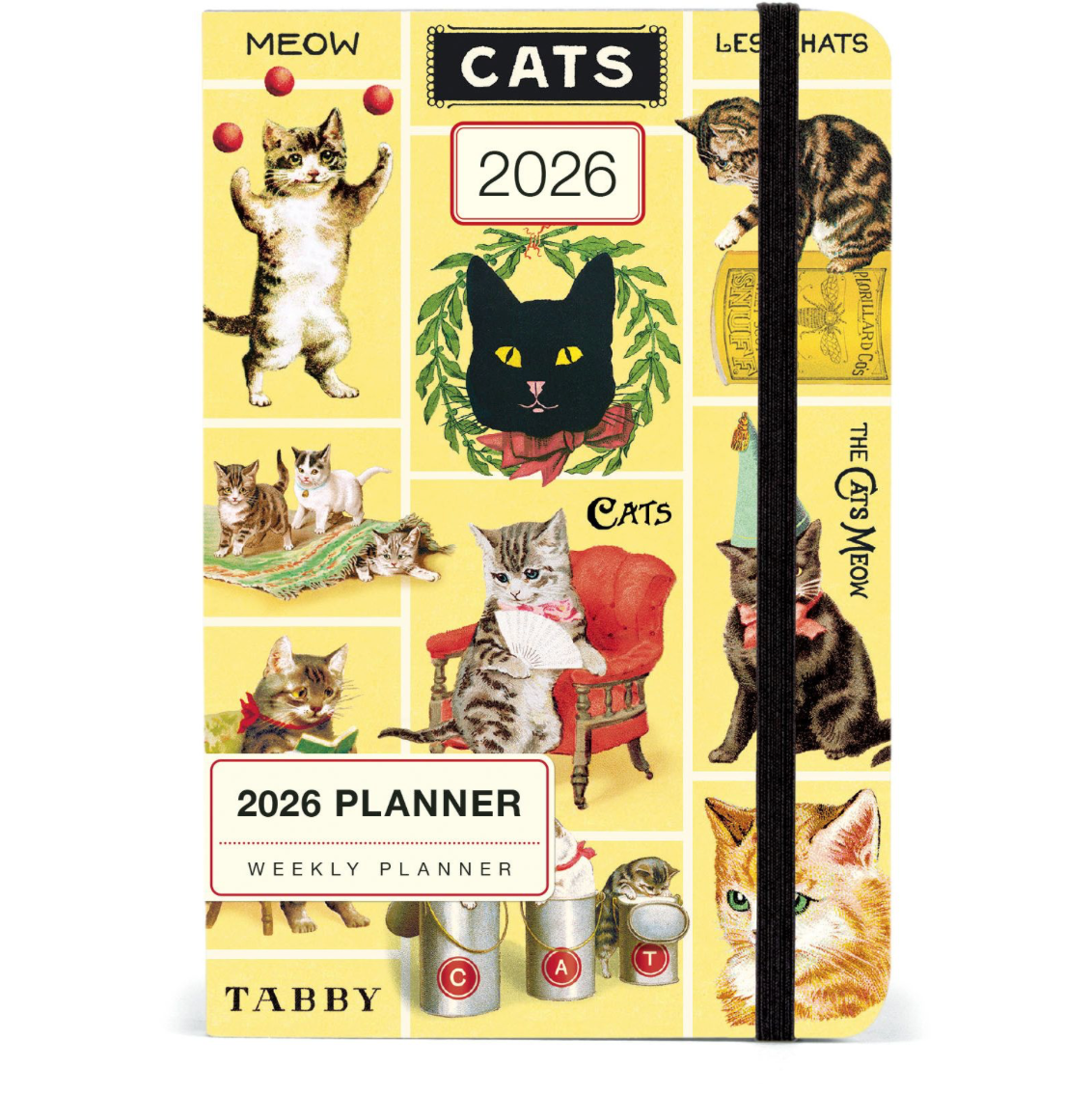 Cavallini 2026 Weekly Planner - Cats