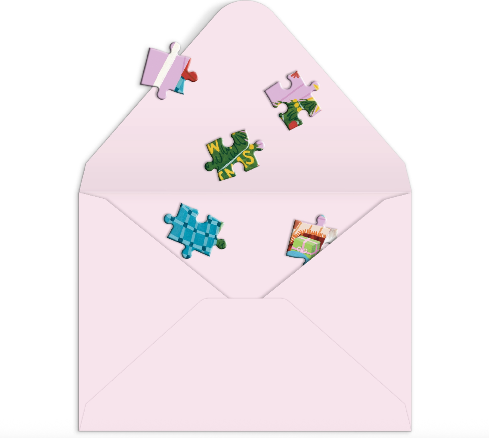 Meowy Christmas 12 Piece Puzzle Card