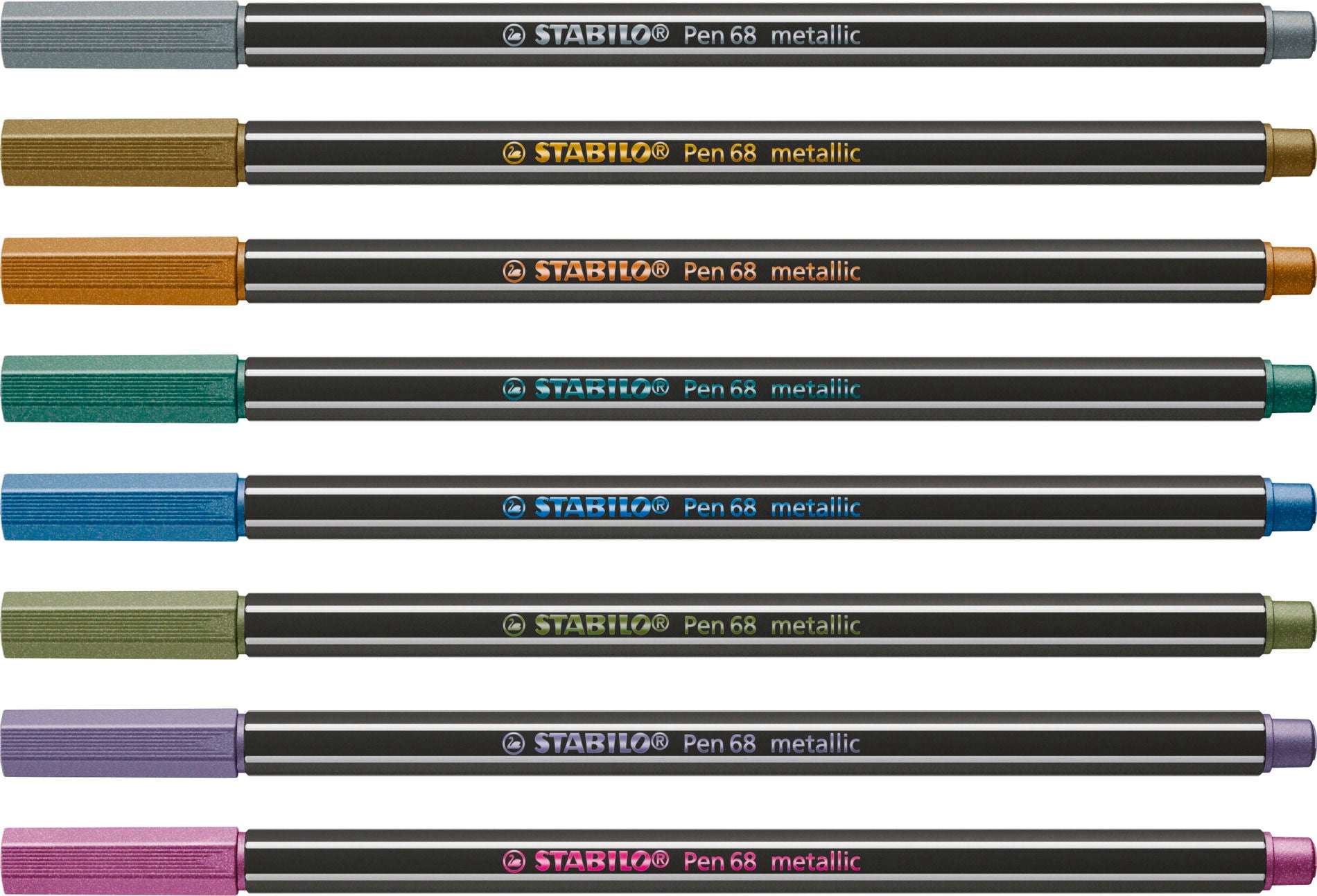 Stabilo Pen68 Metallic Marker - Green