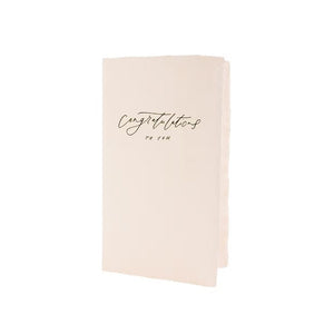 Oblation Greeting Card - Congrats Calligraphy Note