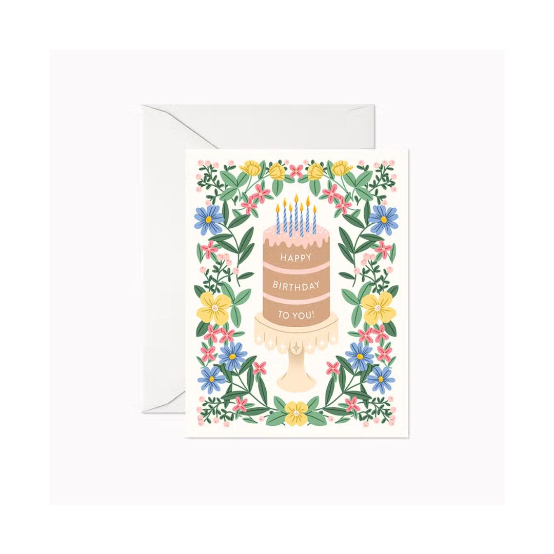 Linden Paper Co. Greeting Card - Birthday Cake