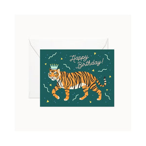 Linden Paper Co. Greeting Card - Birthday Tiger