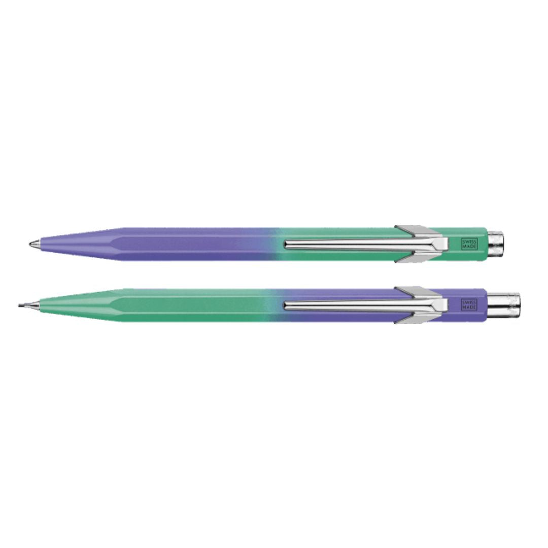 Caran d'Ache 849 Special Ballpoint Pen/Mechanical Pencil Set - Borealis