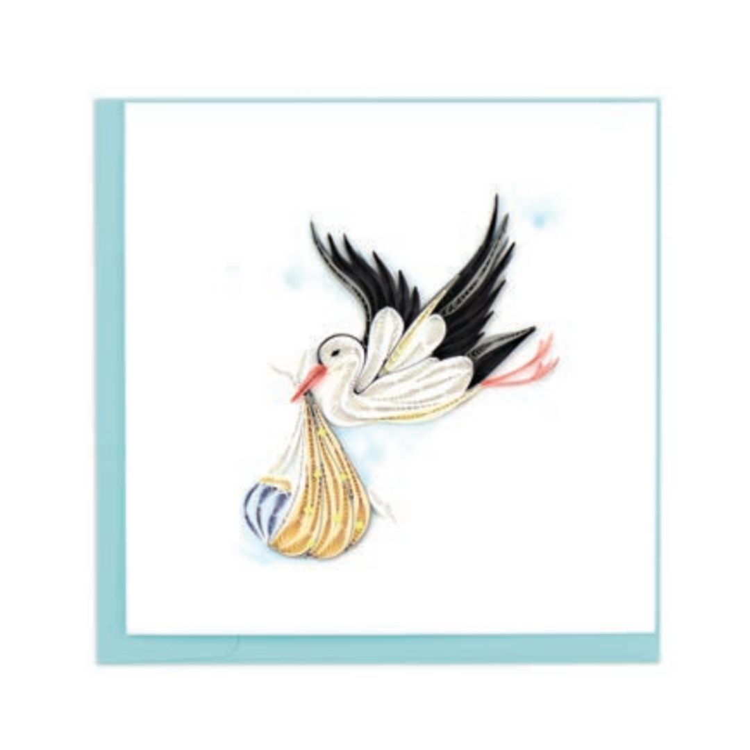 Quilling Card - Special Delivery Stork