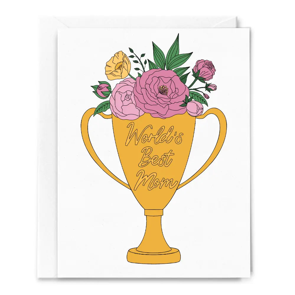 Greeting Card - Mom Trophy
