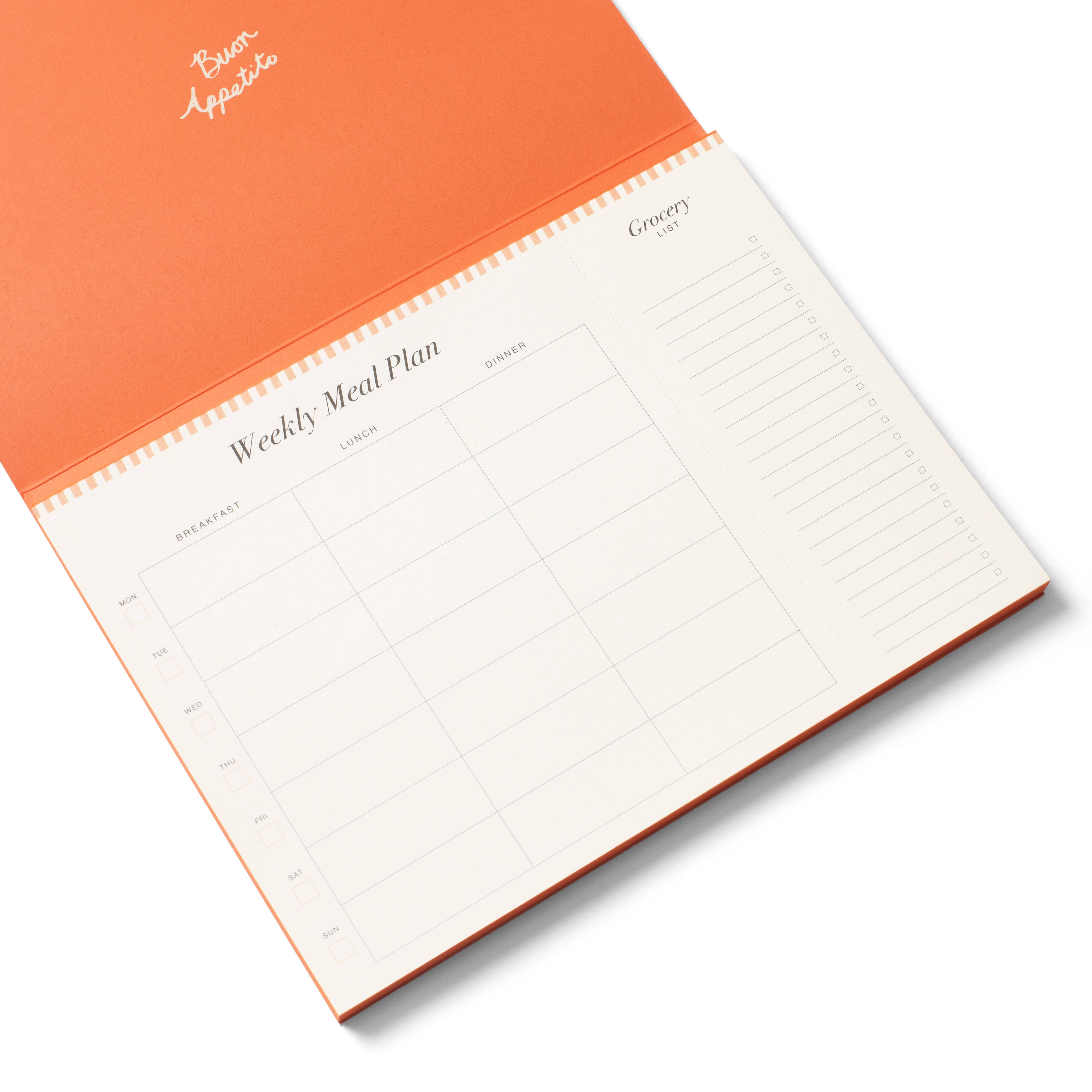 Undated Weekly Meal Planner & Grocery List - La Dolce Vita