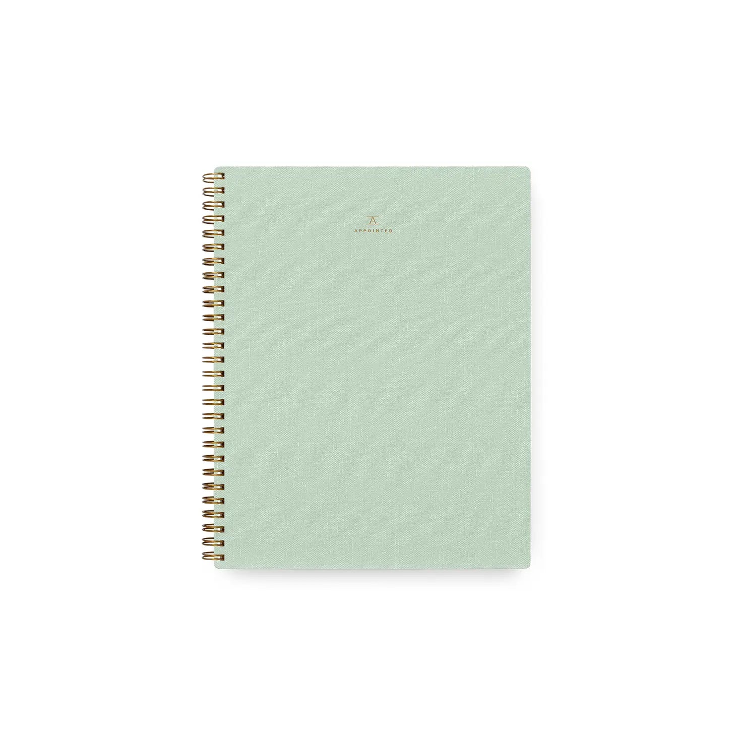 Appointed Coiled Notebook Grid - Mineral Green