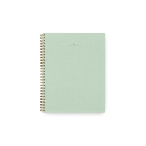 Appointed Coiled Notebook Grid - Mineral Green