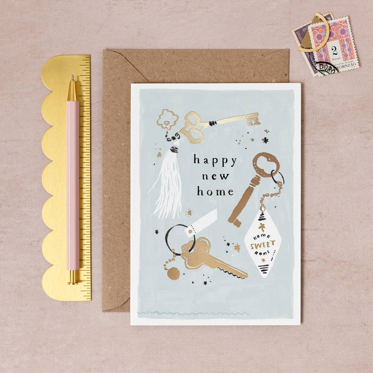 Greeting Card - Keys New Home – Duly Noted Stationery