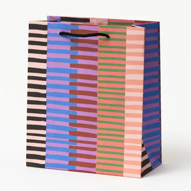 Gift Bag Medium - Colourful Stripes