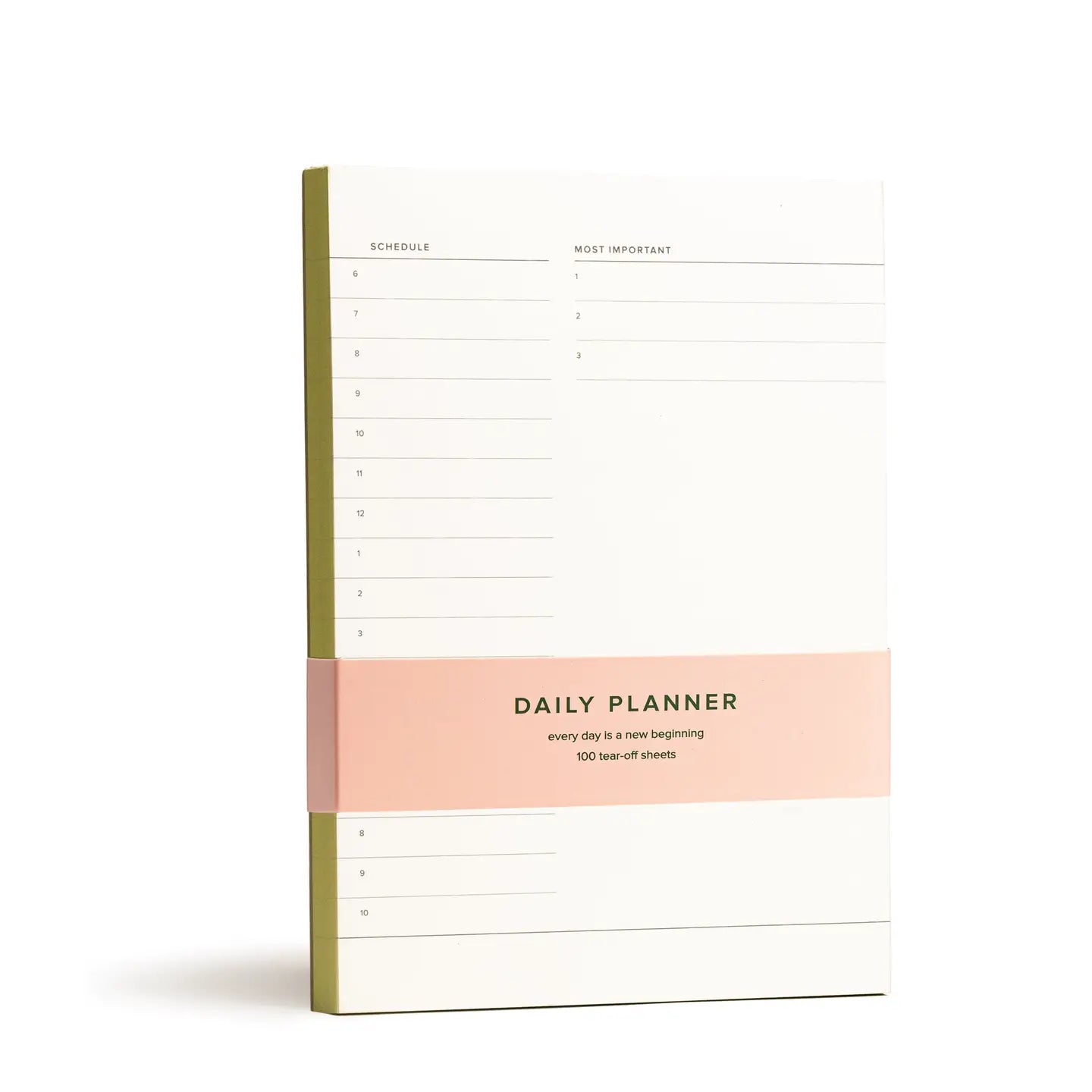 Daily Planner Pad - Lime