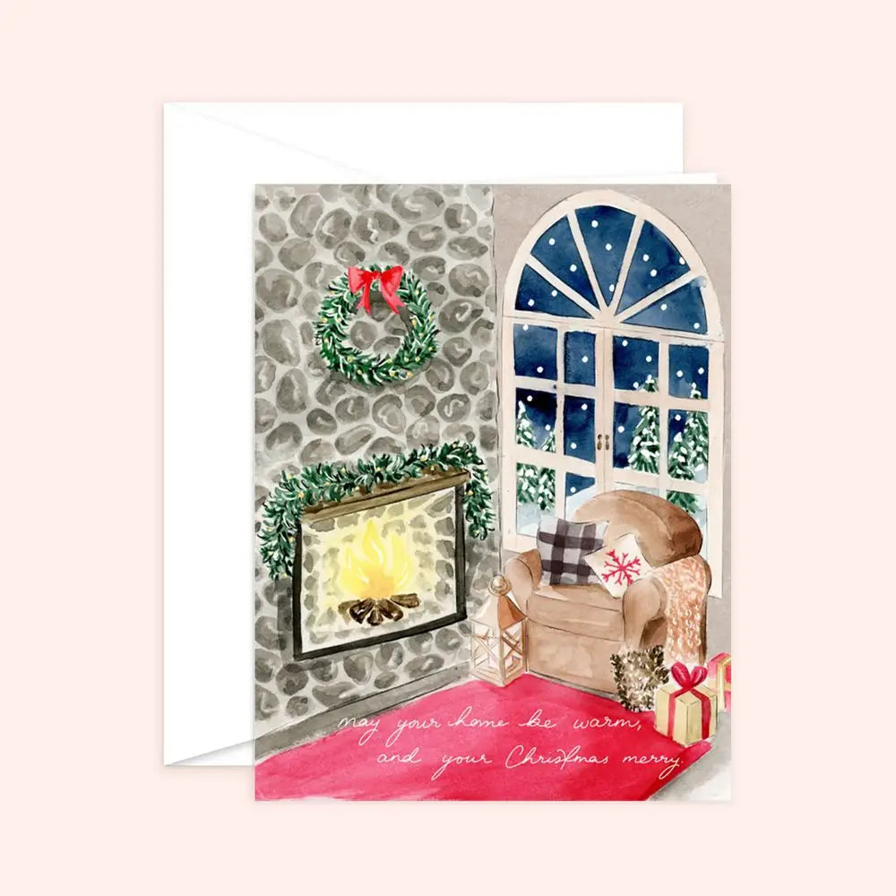 Greeting Card - Warm Home, Merry Christmas