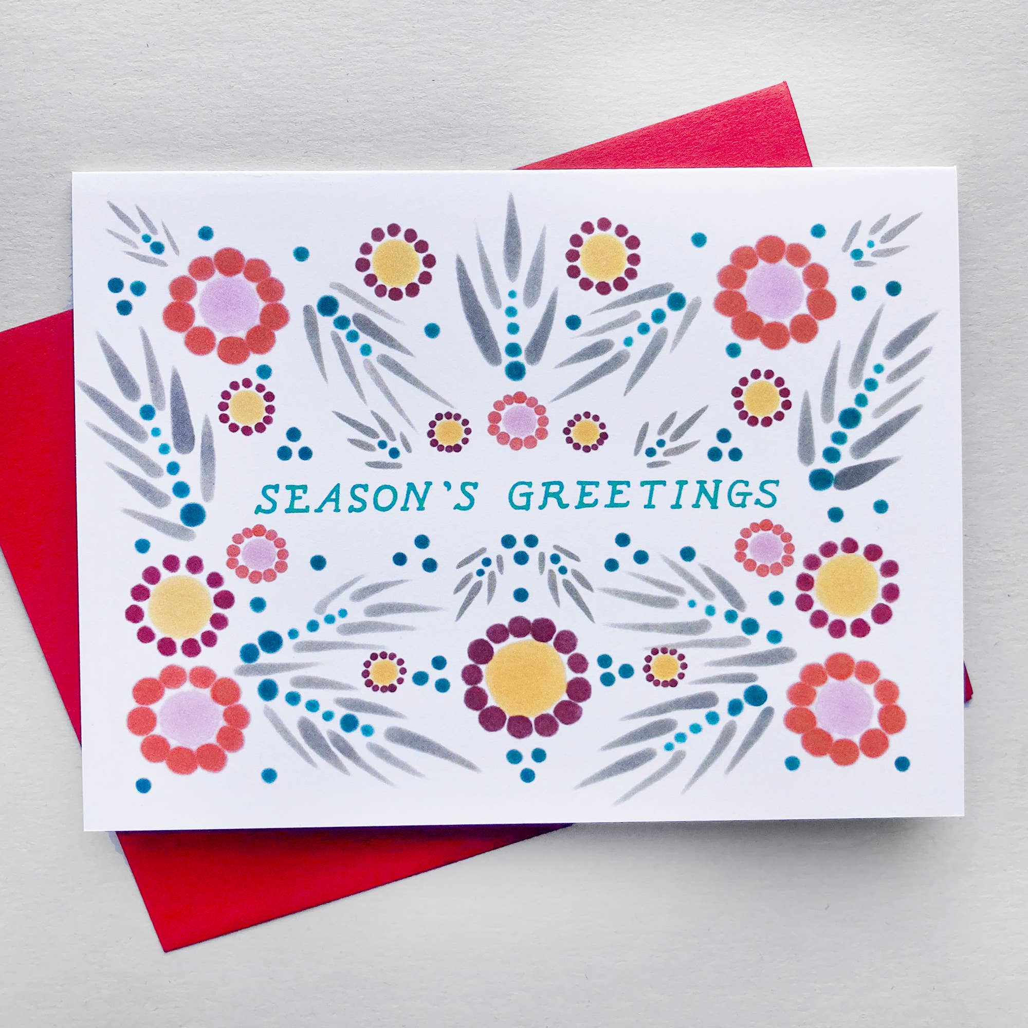 Greeting Card - Season's Greetings Folk