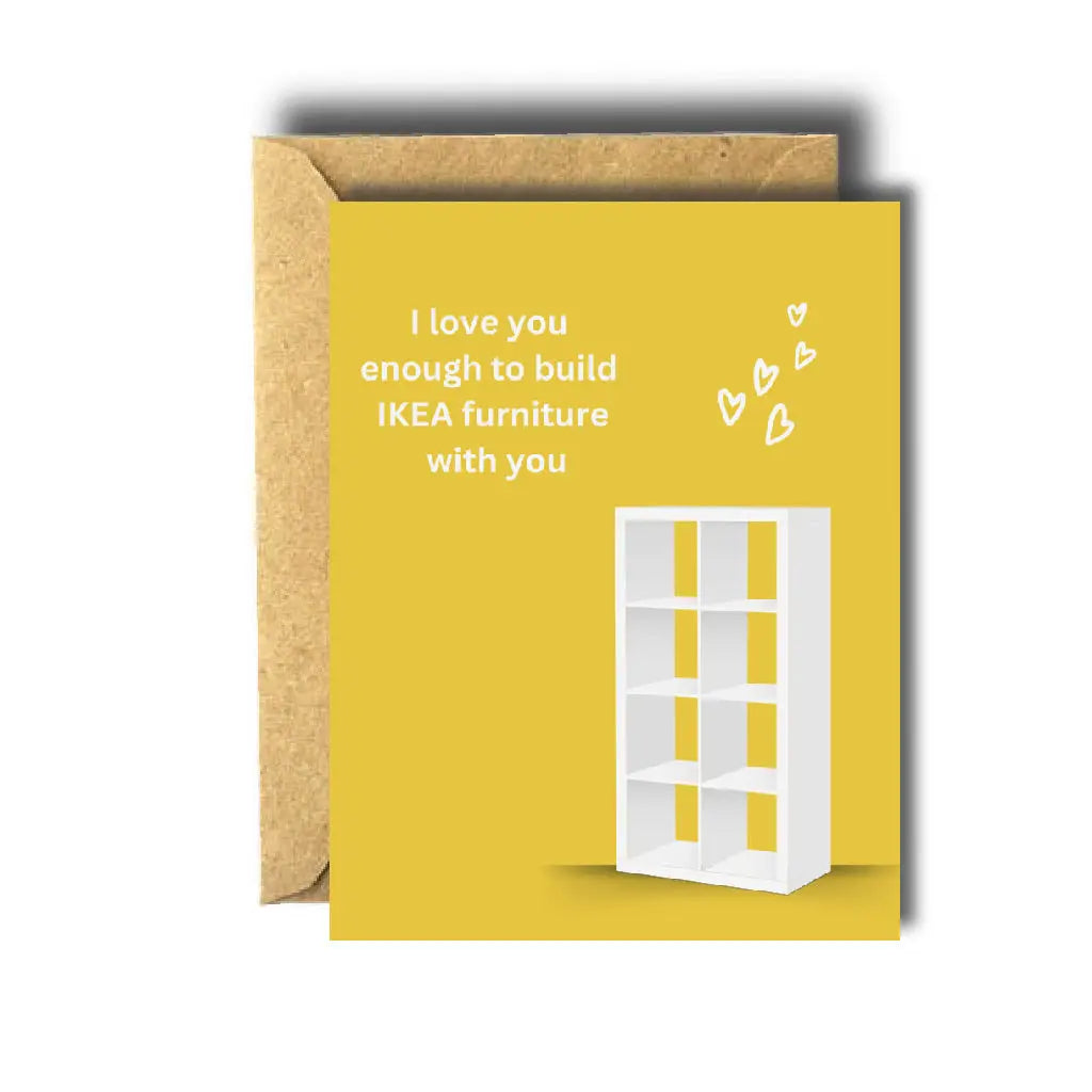 Bee Unique Greeting Card - Build Ikea Furniture With You