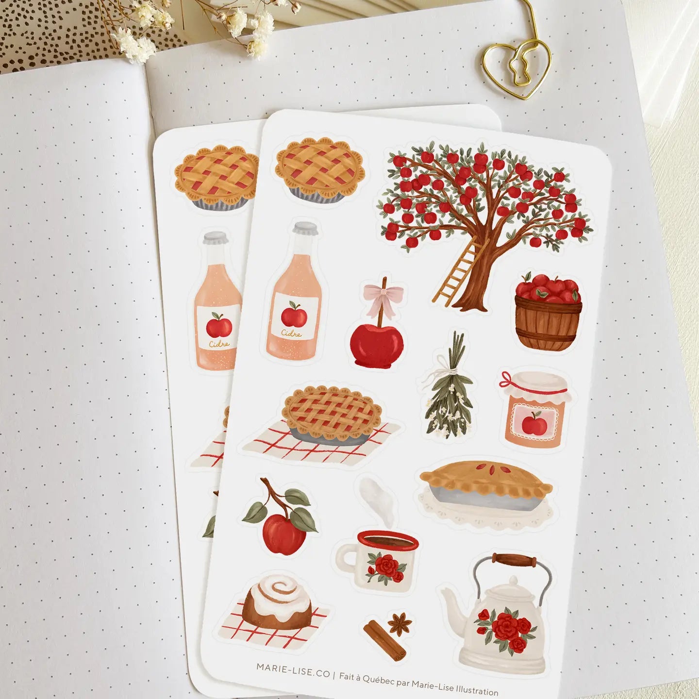 Sticker Sheet - Apple Season
