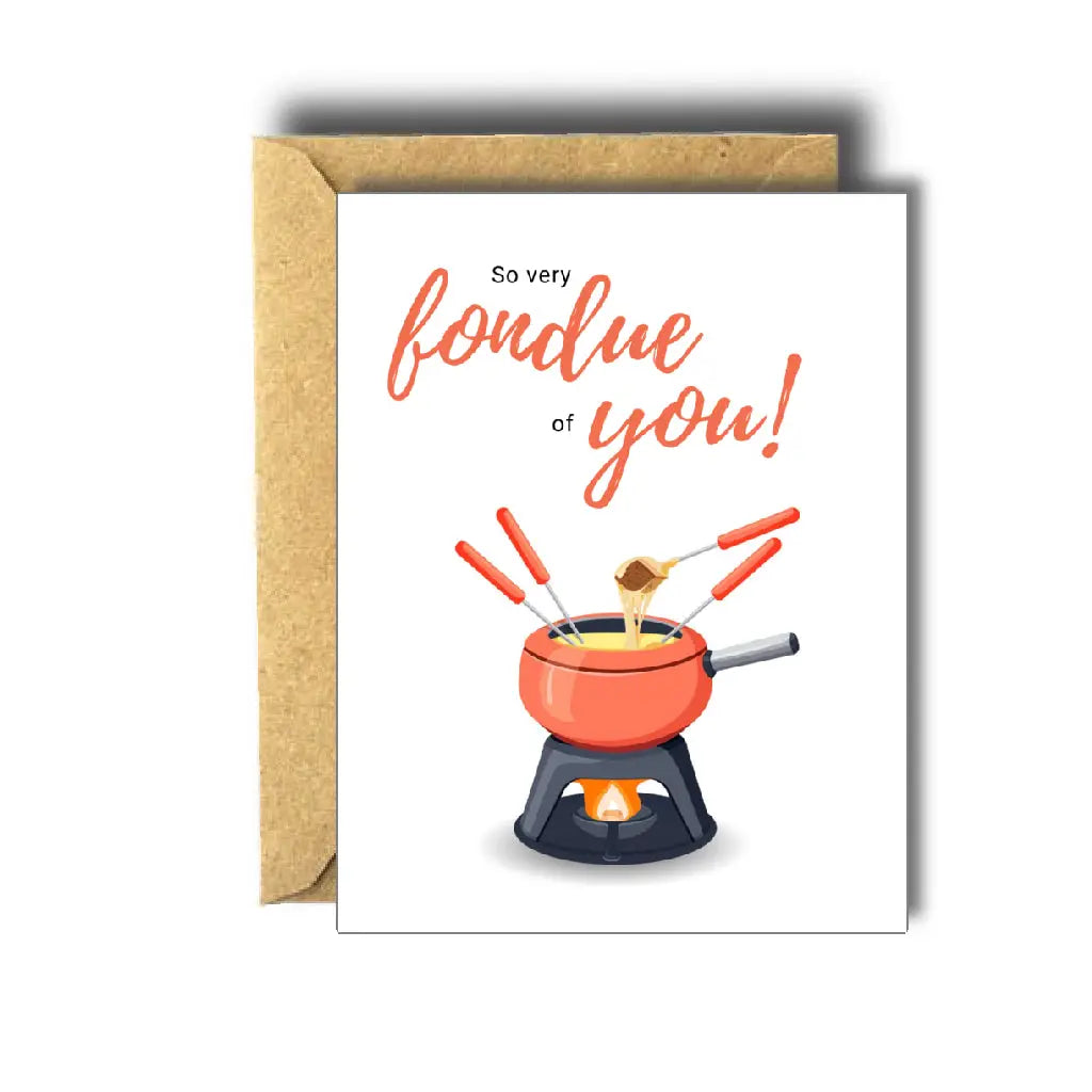 Bee Unique Greeting Card - Fondue Of You