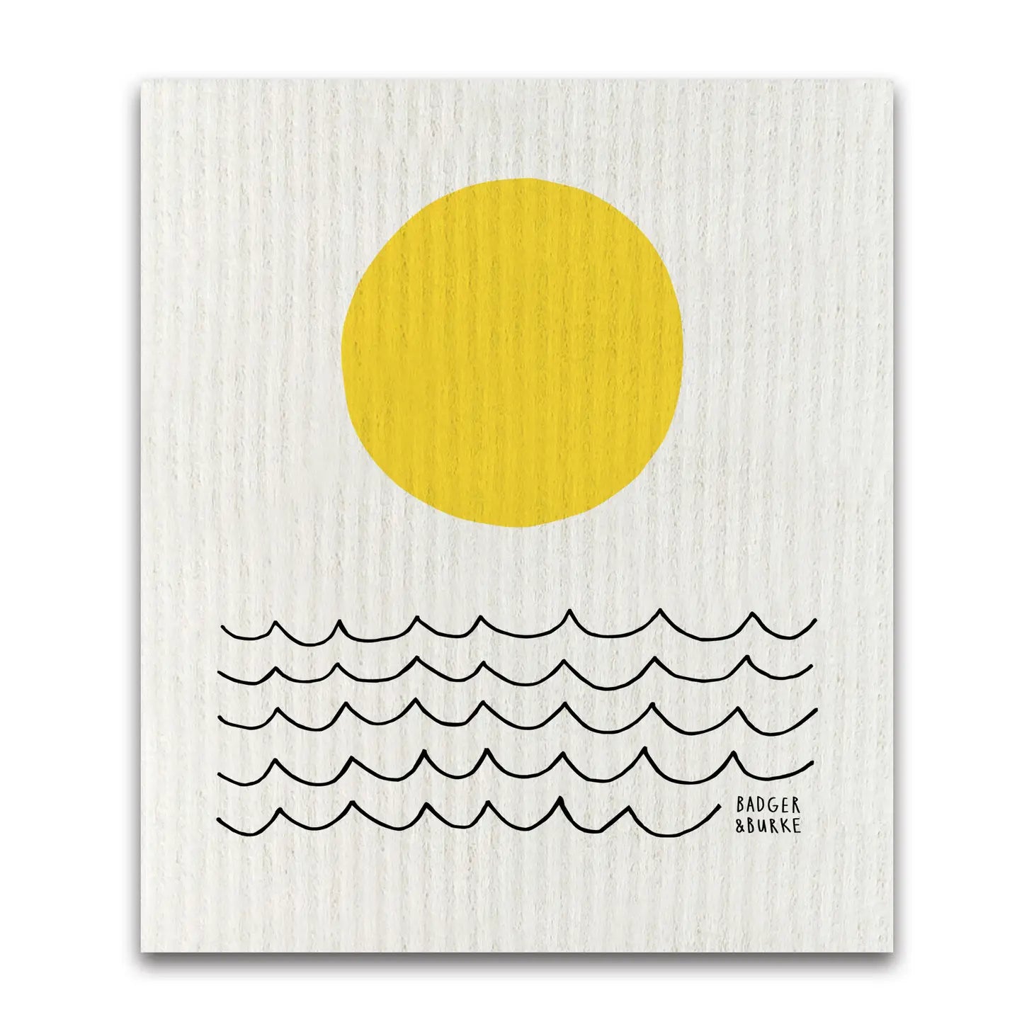Sponge Cloth - Sun and Waves