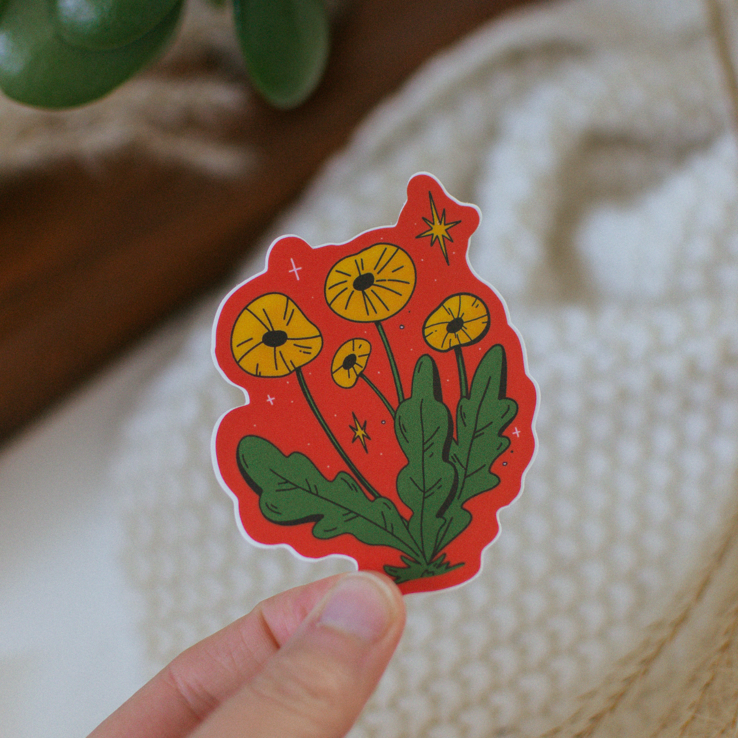 Sticker - Bold Dandelion – Duly Noted Stationery