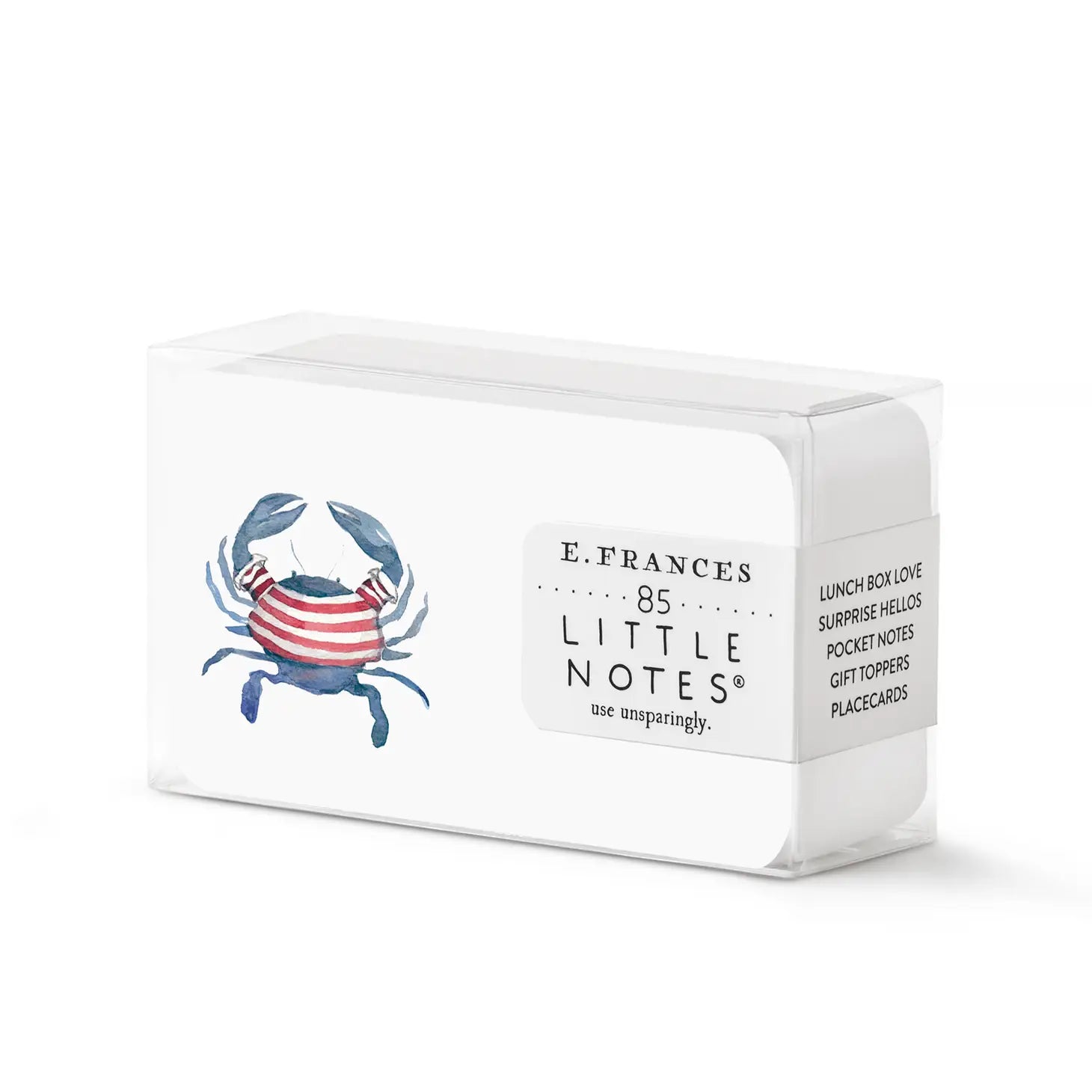 E Frances Boxed Little Notes - Crabby
