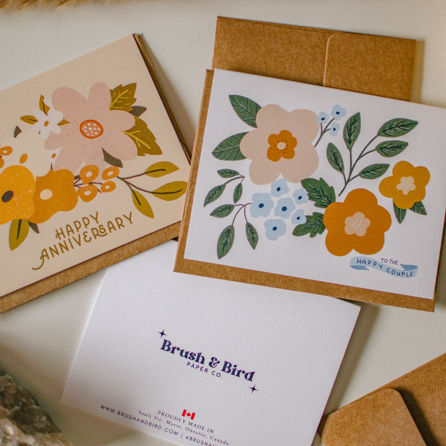 Greeting Card - Happy Anniversary Boho Floral