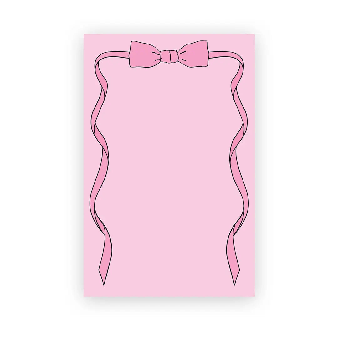 Notepad - Pink Bow