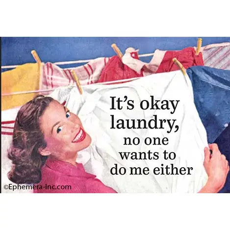 Ephemera Magnet - It's Ok Laundry