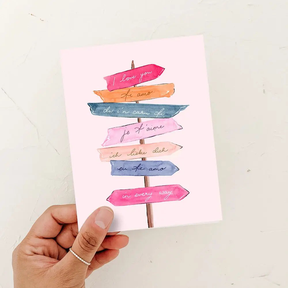 Greeting Card - All the Ways to Say I Love You White