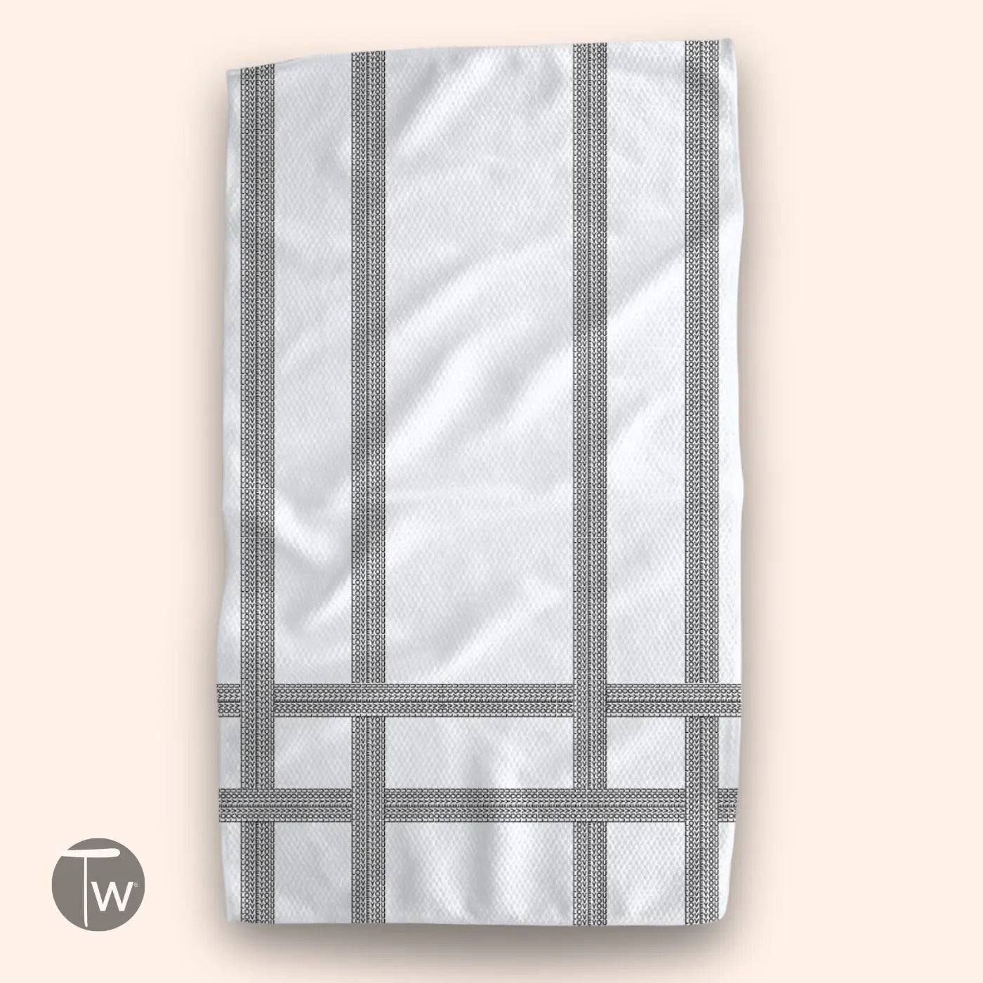 Twisted Wares Tea Towel - Love You Illusion