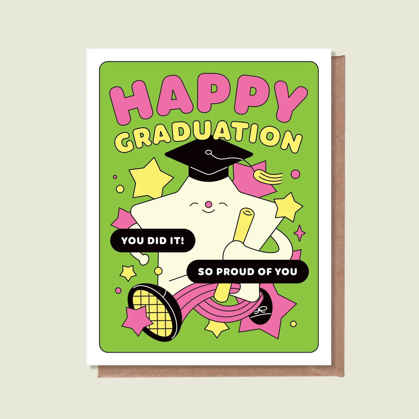 Épée Lapin Studio Greeting Card - Happy Graduation