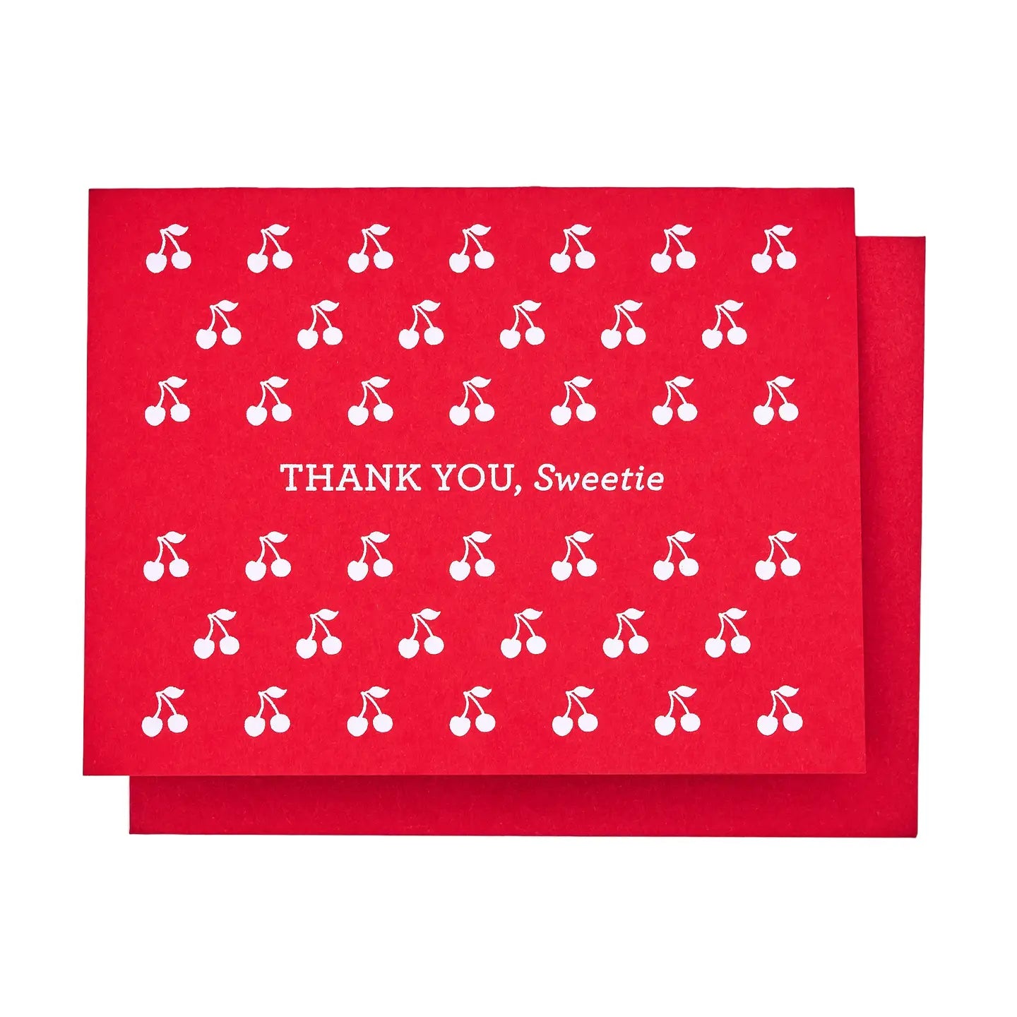 The Social Type Greeting Card - Cherry Thank You