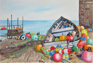 Pat Shattuck Greeting Card - Buoys! Stay Off Those Nets!