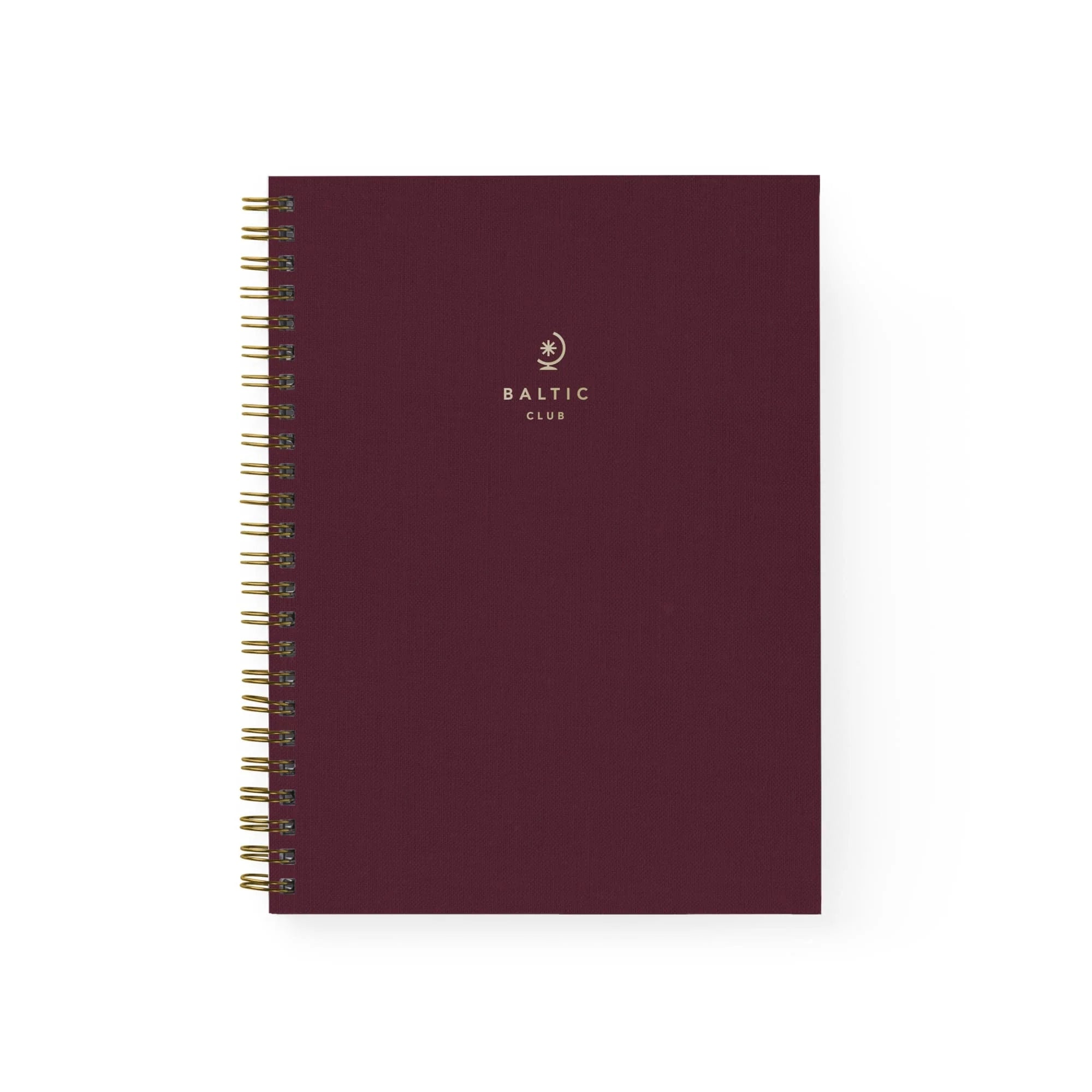Spiral Notebook - Burgundy Cloth