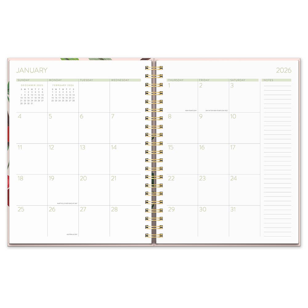 2026 Extra-Large Spiral Planner - Fruit & Flora