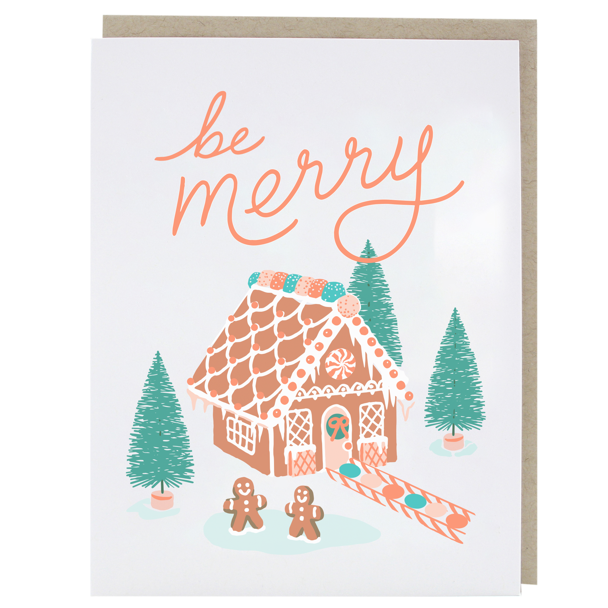 Greeting Card - Merry Gingerbread Holiday