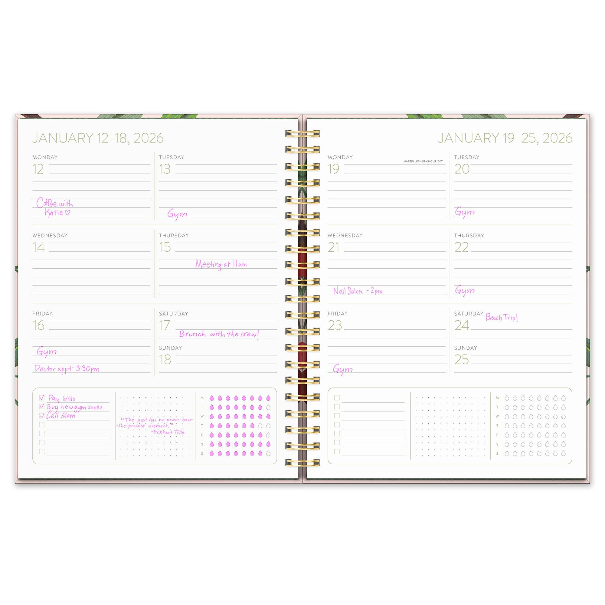 2026 Extra-Large Spiral Planner - Fruit & Flora